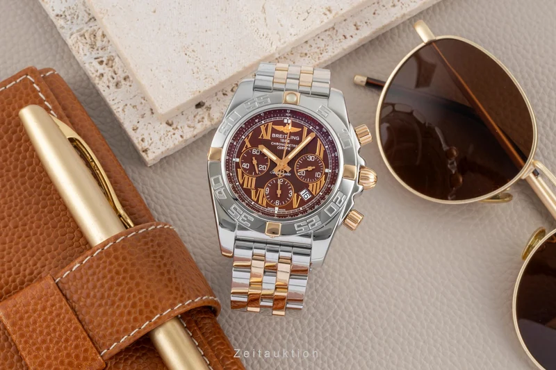 Breitling Chronomat chronograph steel / gold automatic men's watch IB0110-091 [2602375]