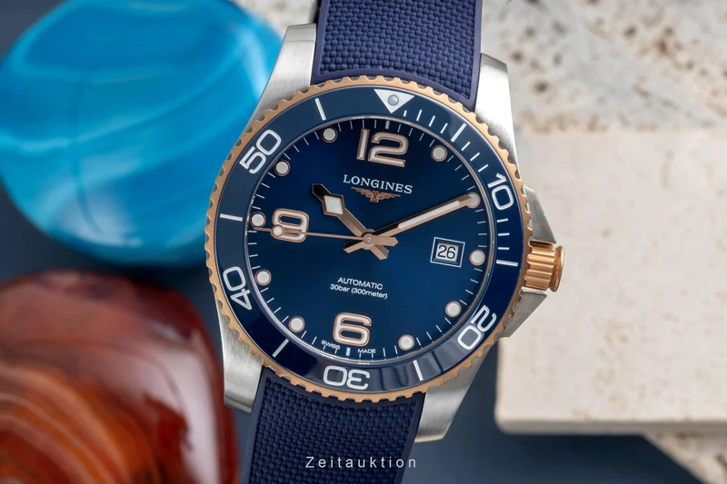 Longines Hydro Conquest steel automatic men's watch L3.781.3.98.9 LP: 2200EUR [2604503]