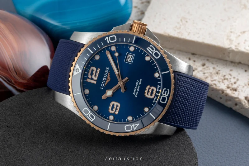 Longines Hydro Conquest steel automatic men's watch L3.781.3.98.9 LP: 2200EUR [2604503]