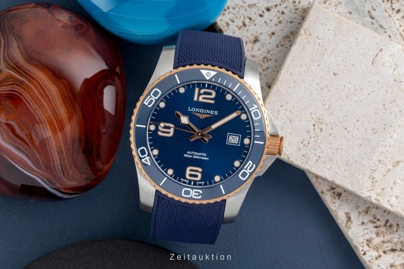 Longines Hydro Conquest steel automatic men's watch L3.781.3.98.9 LP: 2200EUR [2604503]