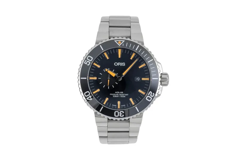 Oris Aquis Date steel automatic men's watch 01 743 7733 4159-07 8 24 05PEB LP: 2600EUR [2604077]