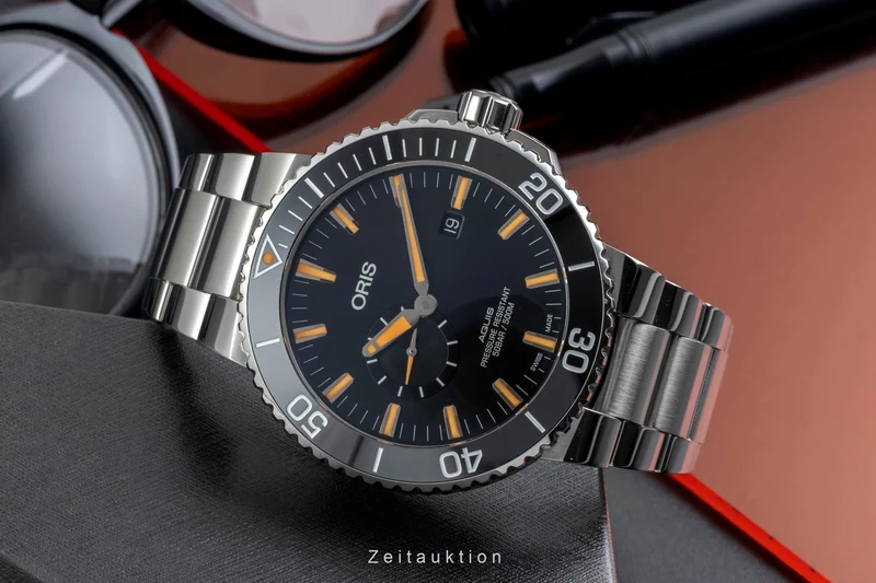 Oris Aquis Date steel automatic men's watch 01 743 7733 4159-07 8 24 05PEB LP: 2600EUR [2604077]
