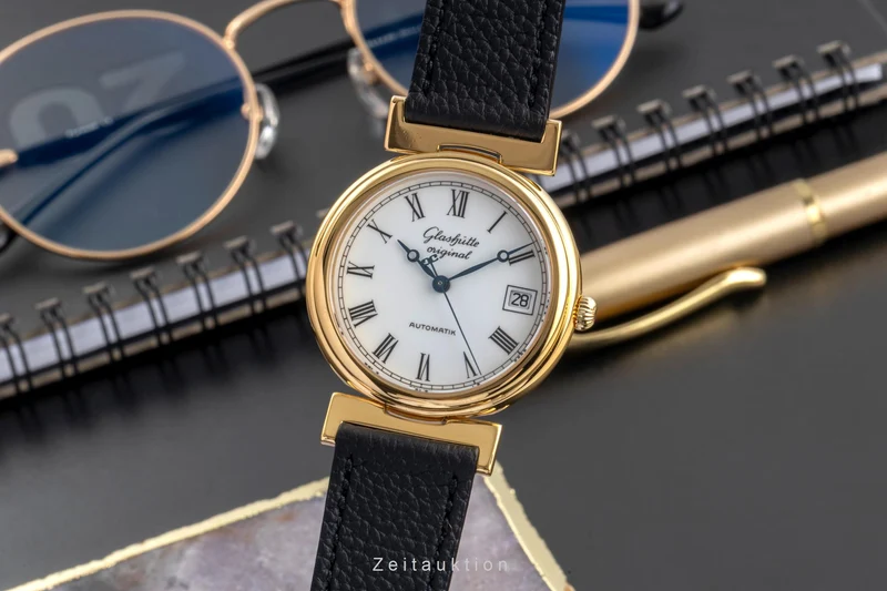 Glashütte Spezimat gilt-brass automatic men's watch [2604021]