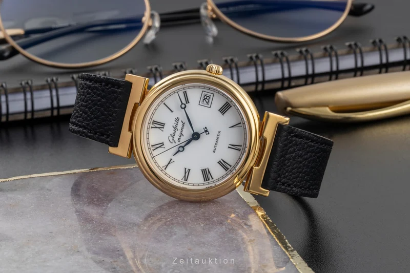 Glashütte Spezimat gilt-brass automatic men's watch [2604021]
