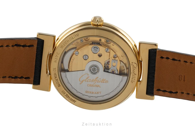 Glashütte Spezimat gilt-brass automatic men's watch [2604021]