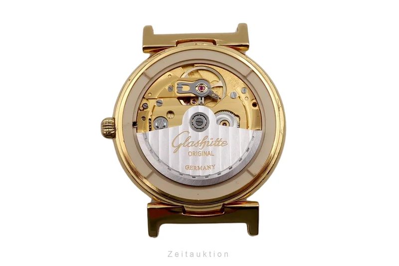 Glashütte Spezimat gilt-brass automatic men's watch [2604021]