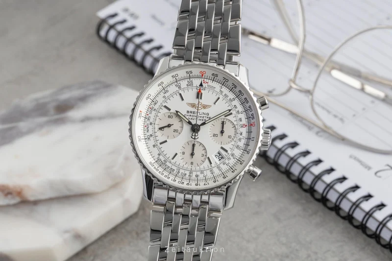 Breitling Navitimer chronograph steel automatic men's watch A23322 A232G32NP LP: 9850EUR [2507549]