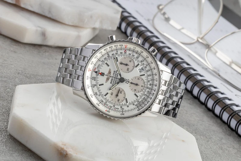 Breitling Navitimer chronograph steel automatic men's watch A23322 A232G32NP LP: 9850EUR [2507549]