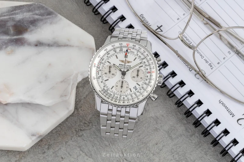 Breitling Navitimer chronograph steel automatic men's watch A23322 A232G32NP LP: 9850EUR [2507549]