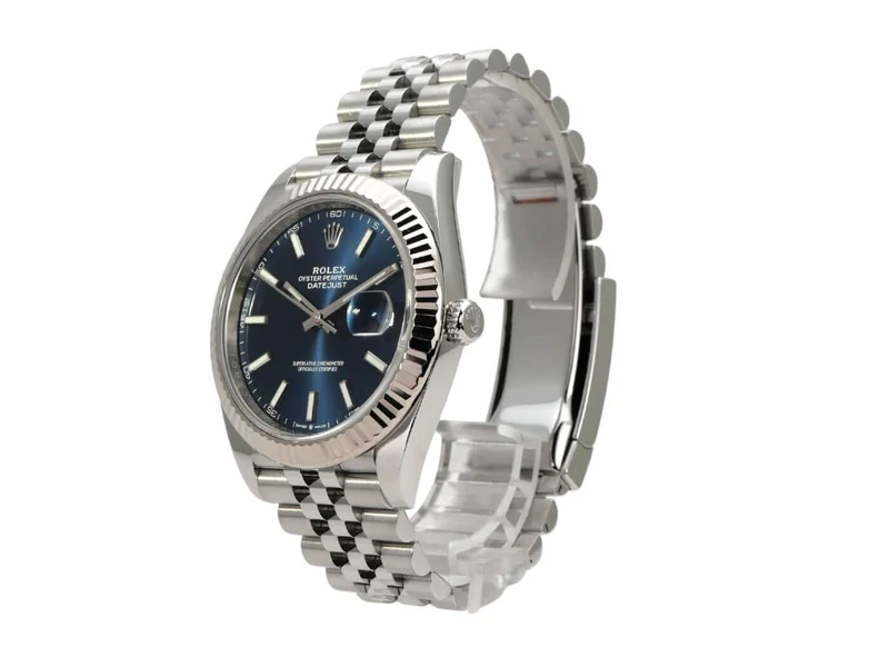Rolex Datejust 41 Edelstahl Weißgold 126334 Blau Jubile-Band