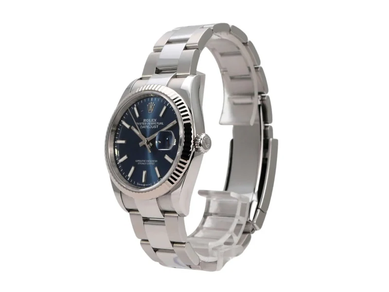 Rolex Datejust 36 Oystersteel Weißgold 126234 Blau