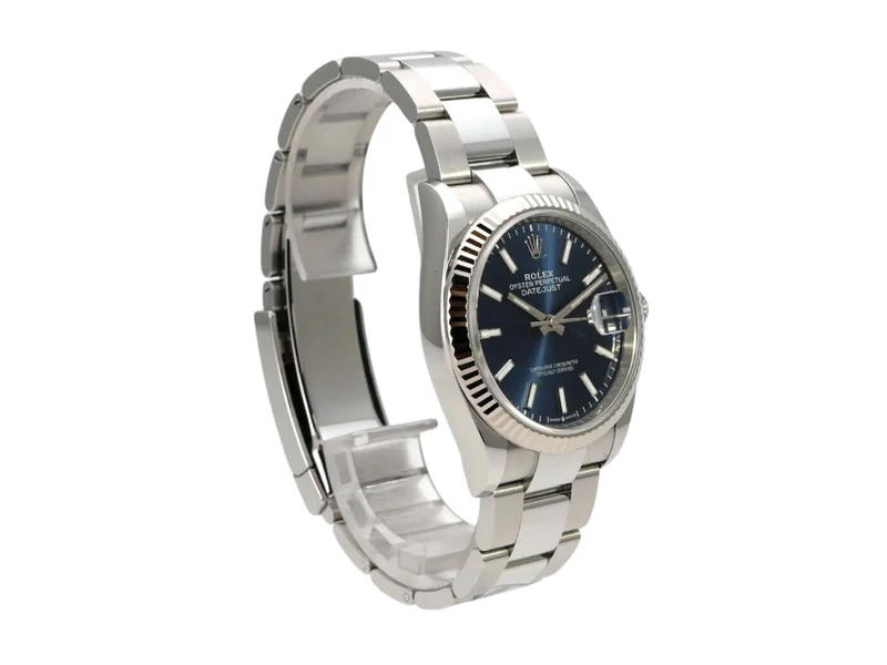 Rolex Datejust 36 Oystersteel Weißgold 126234 Blau