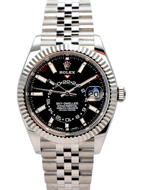 Rolex Sky-Dweller 326934 Schwarz Jubile-Band