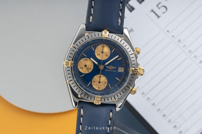 Breitling Chronomat chronograph gilt / steel automatic men's watch 81.950, B13047 [2604318]