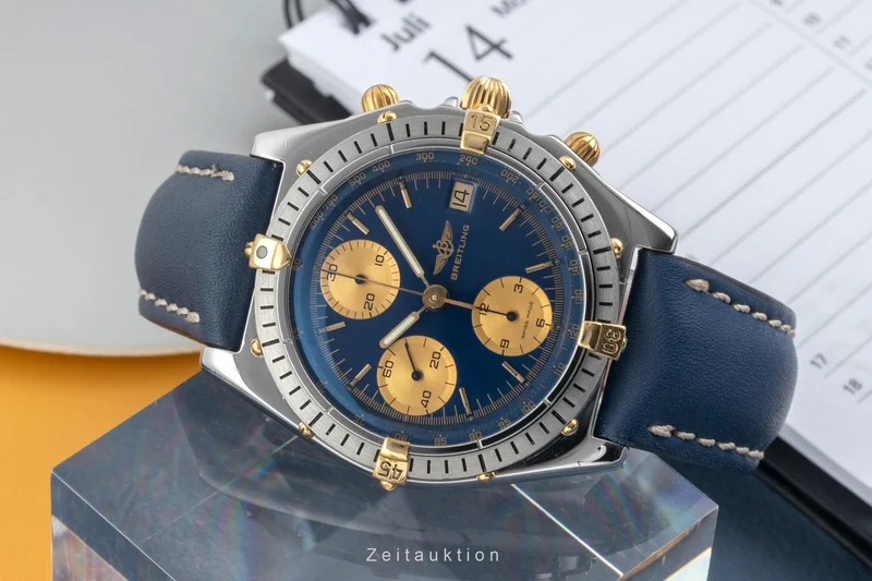 Breitling Chronomat chronograph gilt / steel automatic men's watch 81.950, B13047 [2604318]