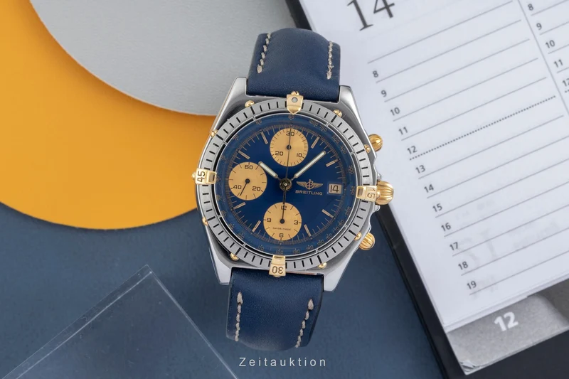 Breitling Chronomat chronograph gilt / steel automatic men's watch 81.950, B13047 [2604318]