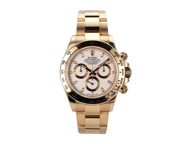 Rolex Cosmograph Daytona 18 kt Gelbgold 116508 Weiß