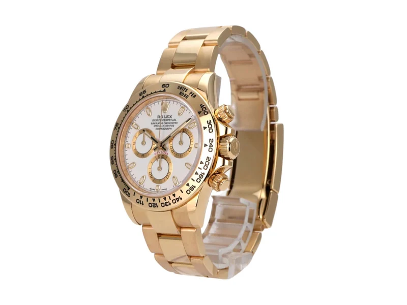 Rolex Cosmograph Daytona 18 kt Gelbgold 116508 Weiß