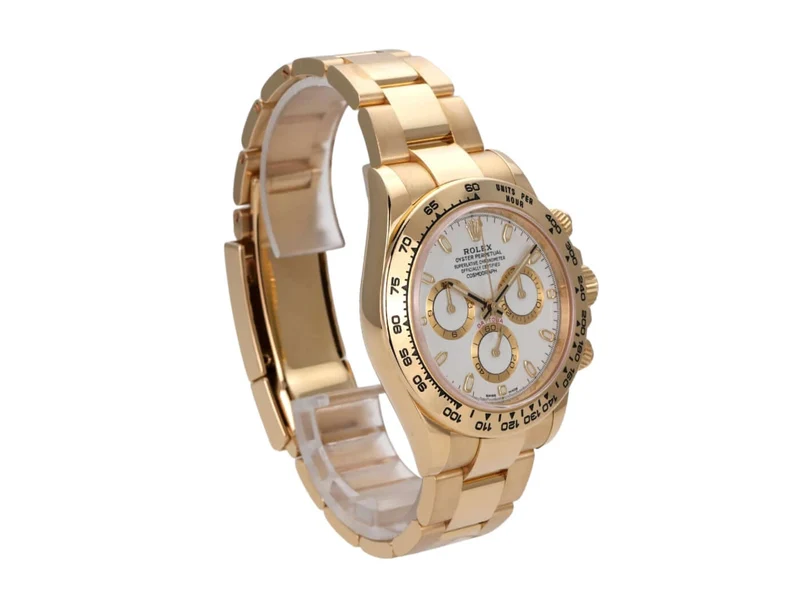 Rolex Cosmograph Daytona 18 kt Gelbgold 116508 Weiß