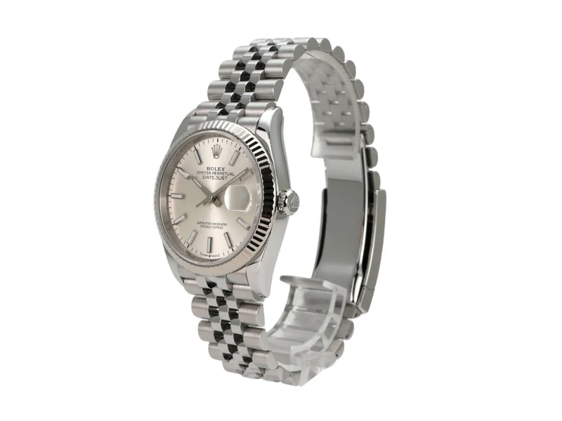 Rolex Datejust 36 Oystersteel Weißgold 126234 Silber Jubile-Band