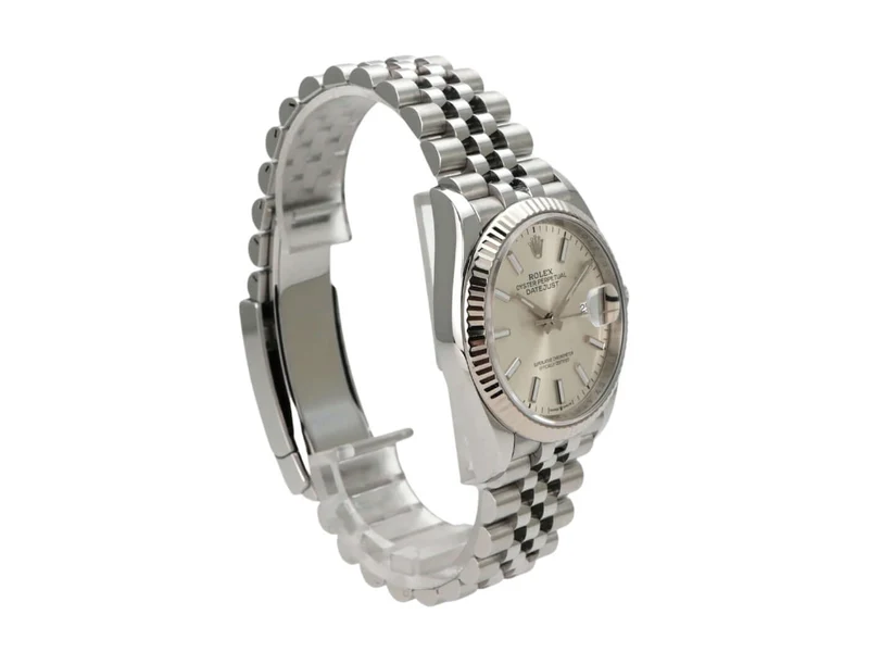Rolex Datejust 36 Oystersteel Weißgold 126234 Silber Jubile-Band