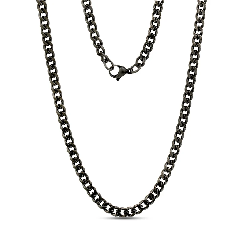 5 mm matte kubanische Gliederkette