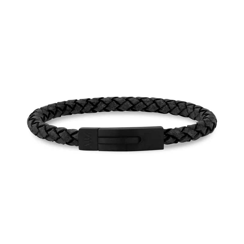 Graues Lederarmband | 6MM