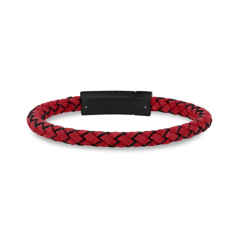 Rotes Lederarmband | 6MM