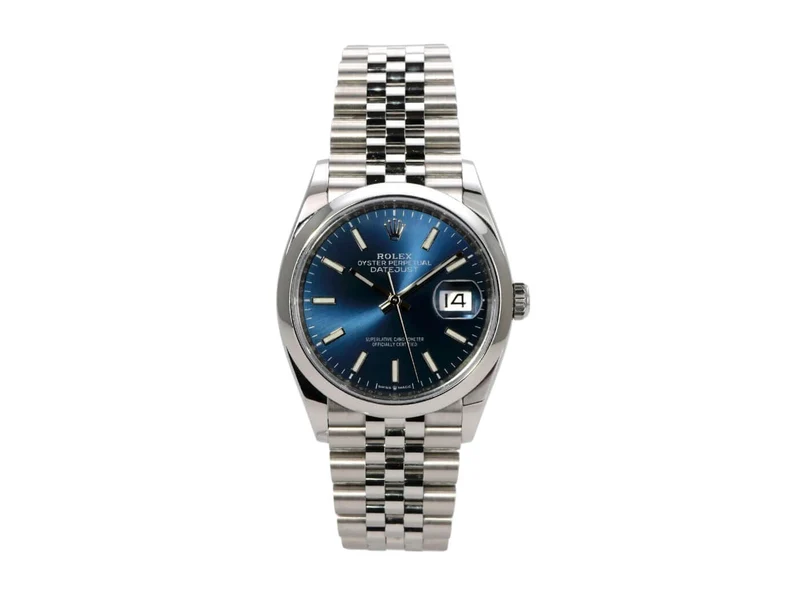 Rolex Datejust 36 Oystersteel 126200 Blau Jubile-Band