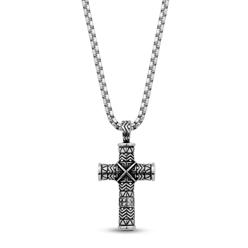 Detaillierter Kreuz-Urnen-Anhänger