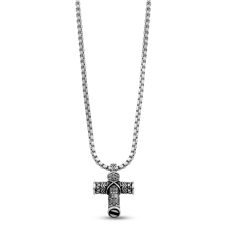 Detaillierter Kreuz-Urnen-Anhänger