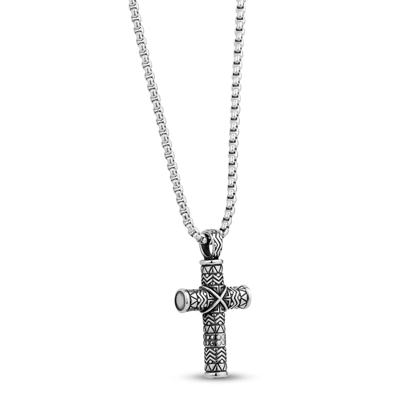 Detaillierter Kreuz-Urnen-Anhänger
