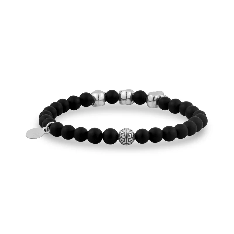 6mm Totenkopf Brücke Stretch Bead Armband