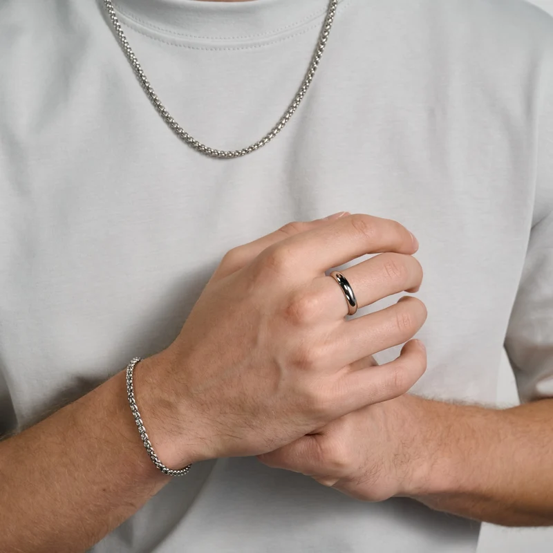4mm Weizenkette Armband