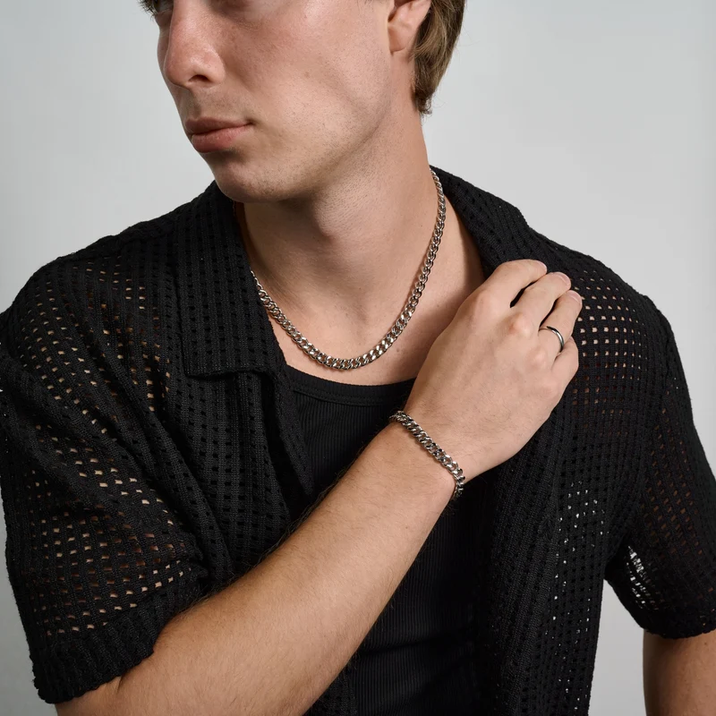 8mm Cuban Link Gravierbares Armband