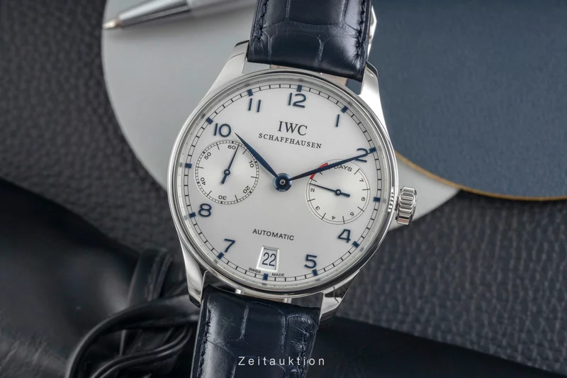 IWC Portugieser steel automatic men's watch IW500107 LP: 14000EUR [2603608]