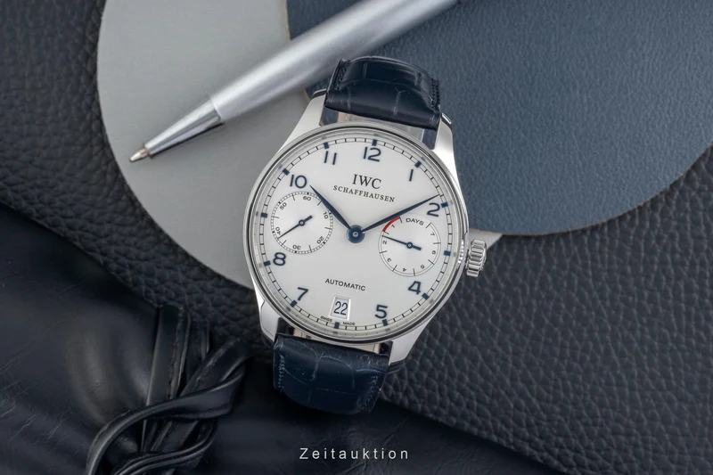 IWC Portugieser steel automatic men's watch IW500107 LP: 14000EUR [2603608]