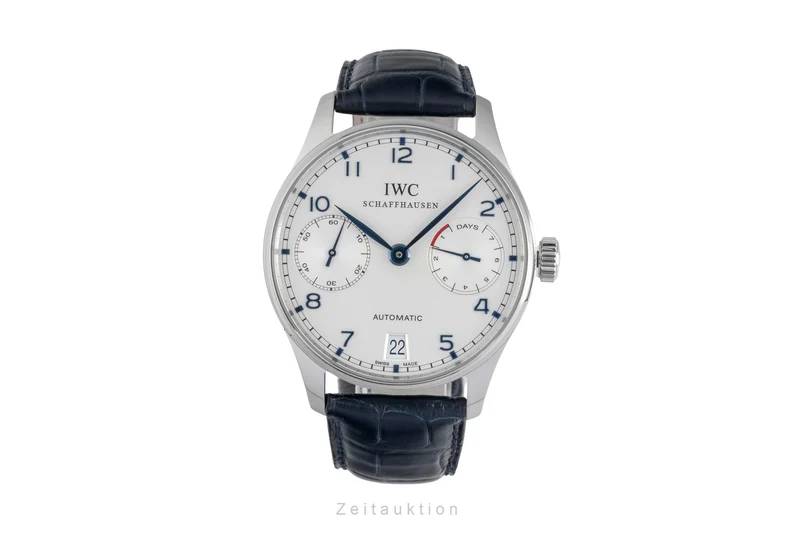 IWC Portugieser steel automatic men's watch IW500107 LP: 14000EUR [2603608]