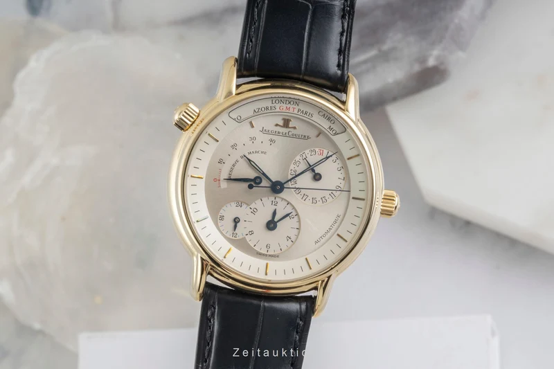 Jaeger LeCoultre Master Geographic 18 ct gold automatic men's watch 169.1.92 [2603402]