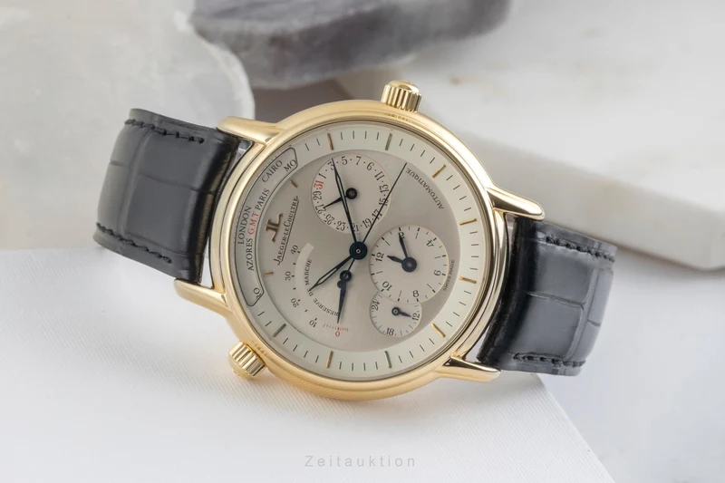 Jaeger LeCoultre Master Geographic 18 ct gold automatic men's watch 169.1.92 [2603402]