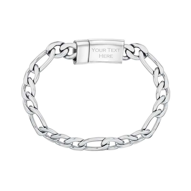 9mm Figaro Gliederarmband