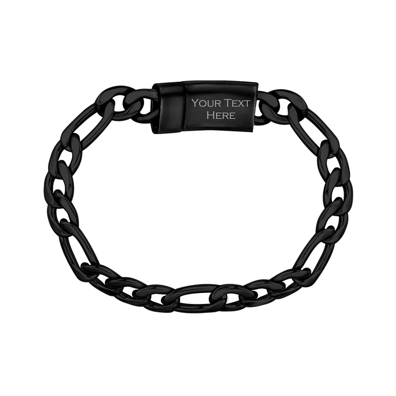 9mm Figaro Gliederarmband