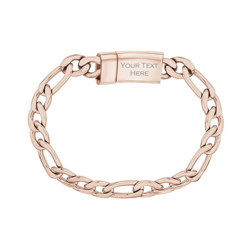 9mm Figaro Gliederarmband
