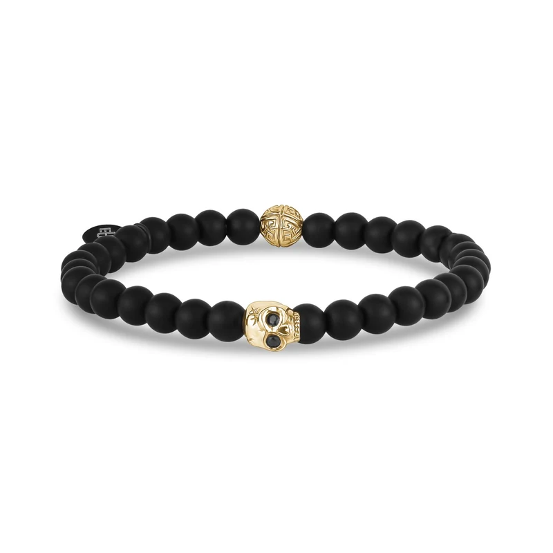 6mm Schädelkopf Stretch Bead Armband