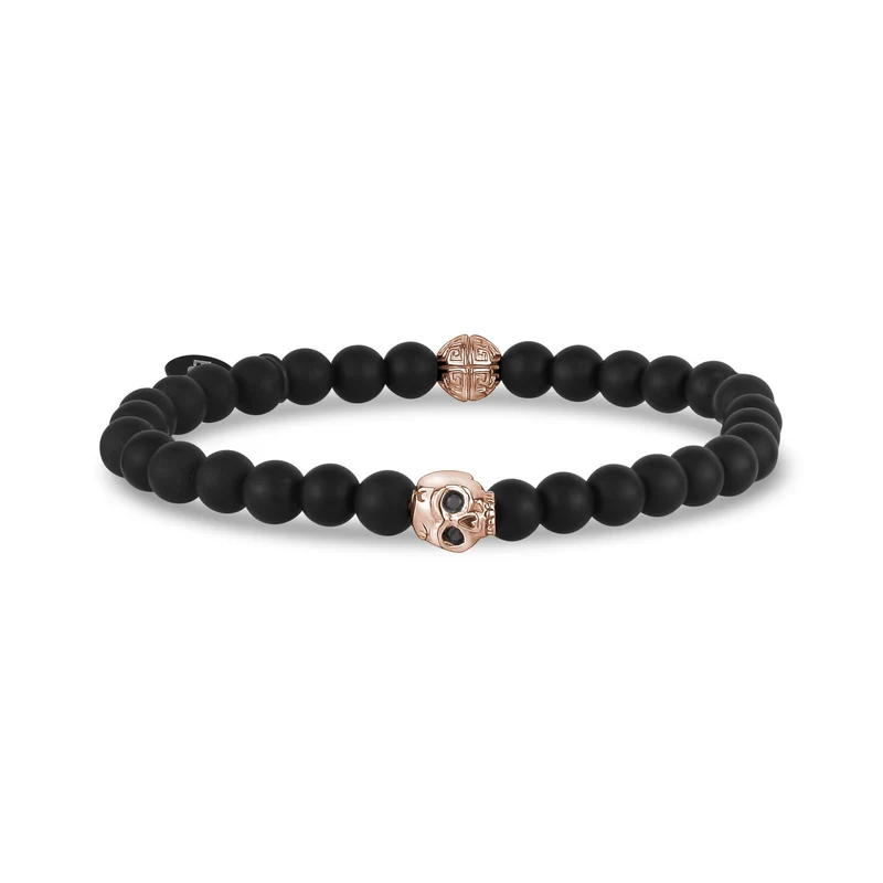 6mm Schädelkopf Stretch Bead Armband