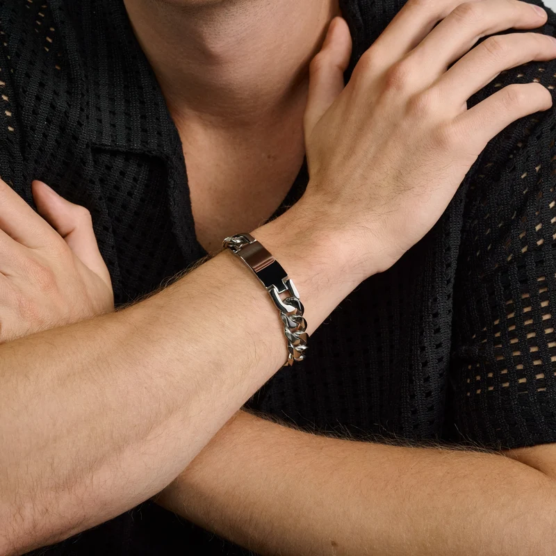 14mm Cuban Link ID-Armband