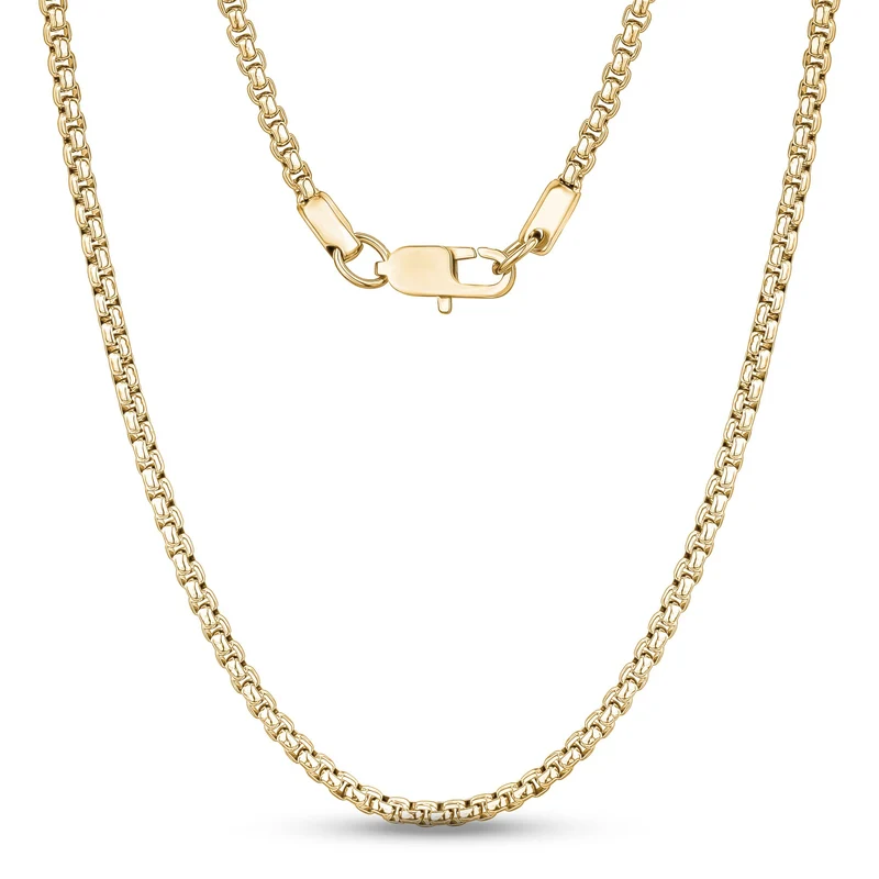 4mm Runde Box Link Kette