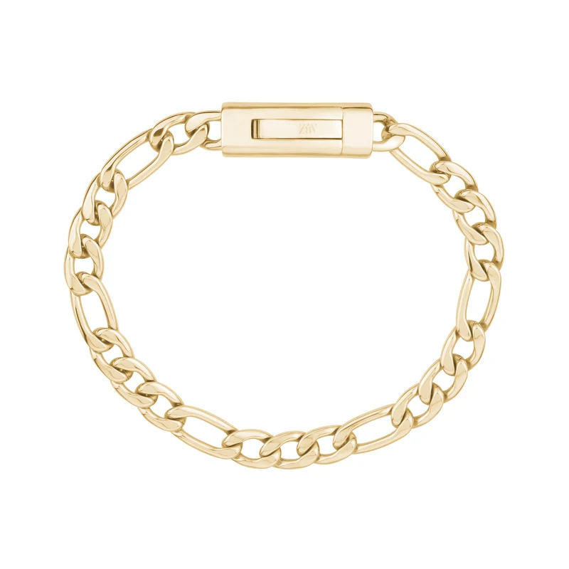 7mm Figaro Link Gravierbares Armband