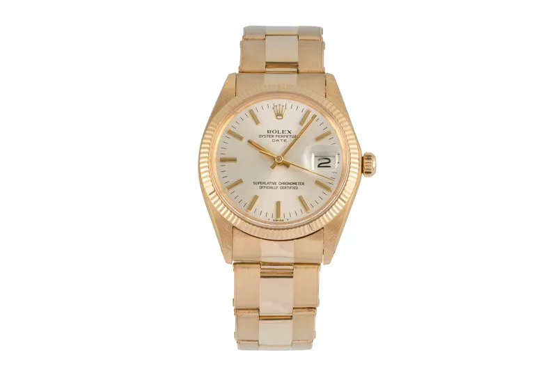 Rolex Date 18 ct gold automatic men's watch 1503 Vintage [2604568]