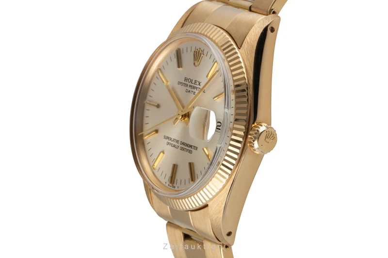 Rolex Date 18 ct gold automatic men's watch 1503 Vintage [2604568]